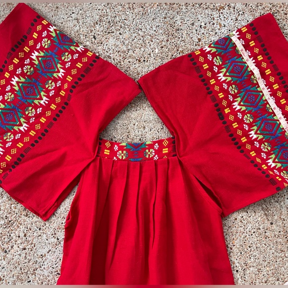 Vintage 1970s Hand Made Guatemala Dress - Picture 4 of 13